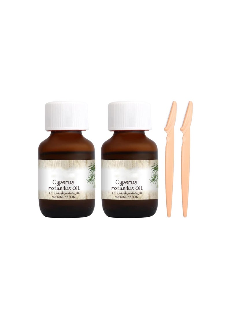 Generic - Cyperus Rotundus Oil, Cyperus Rotundus Oil For Hair Removal, Nature Max Cyperus Rotundus Oil, Cyperus Oil Hair Removal, Reducing Body Hair Growth For Face, Underarms, Body (2pcs) - Image 1