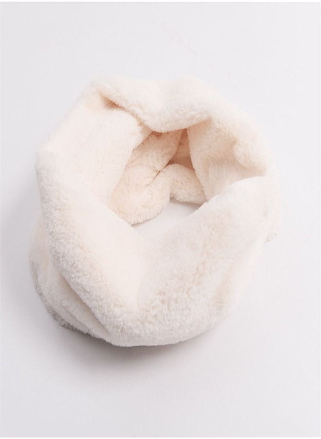 Loquat - Solid Warm Fur Pullover Scarf - Image 1
