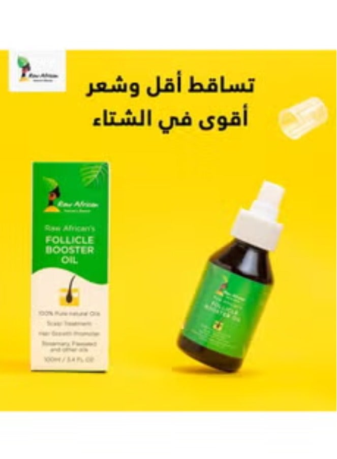 رو أفريكان زيت الشعر المعزز لبصيلات الشعر - يحفز نمو الشعر ويقوي جذوره - (100 مل) - Image 2