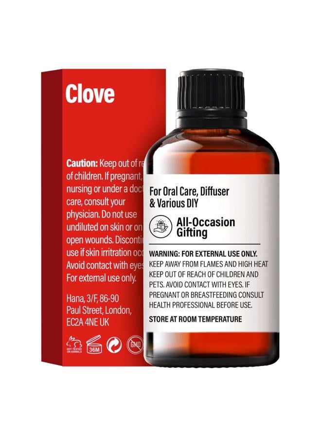 hana Clove Essential Oil - 1.02 Fl Oz - for Hair, Skin, Diffuser, Aromatherapy, DIY Candle & Soap Making - Image 2