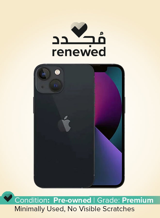 ابل  مجدد - آيفون 13 128 جيجابايت منتصف الليل 5G مع فيس تايم - النسخة الدولية - Image 1