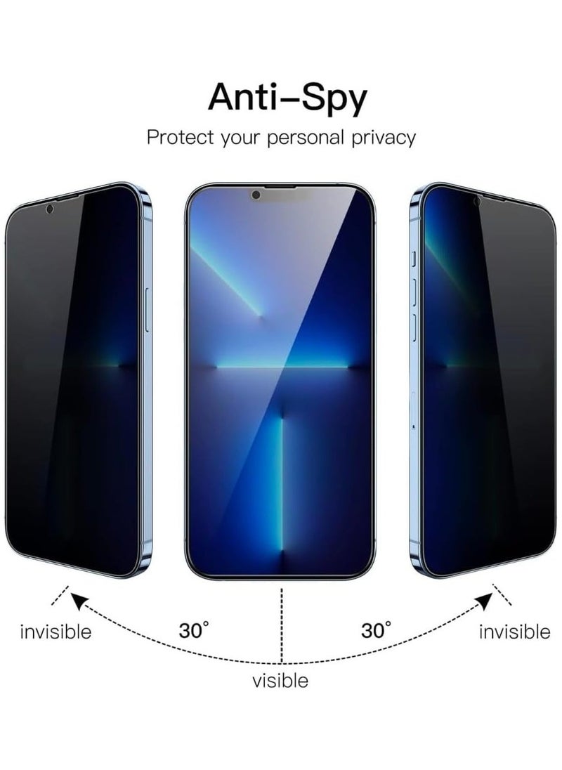 Raxoom iPhone 13 Pro Max Privacy Screen Protector, Premium Tempered Glass Screen Protector, Anti-Scratch, Bubble Free, Face-ID, 9H Hardness, Scratch Resistant iPhone 13 Pro Max - Image 3