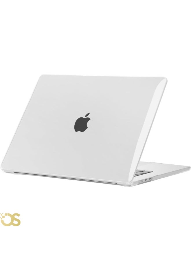 OS STORE Hard Shell Case for MacBook Air 13.6-inch — Scratch and impact resistant protection, slim and lightweight design with ventilation to maintain device cooling, easy to install and ideal for daily use — Compatible with MacBook Air 13.6 models M2 (2022-2023) A2681 / M3 (2024) A3113 / M4 A3240 (2025) (Crystal Case CLEAR) - Image 1