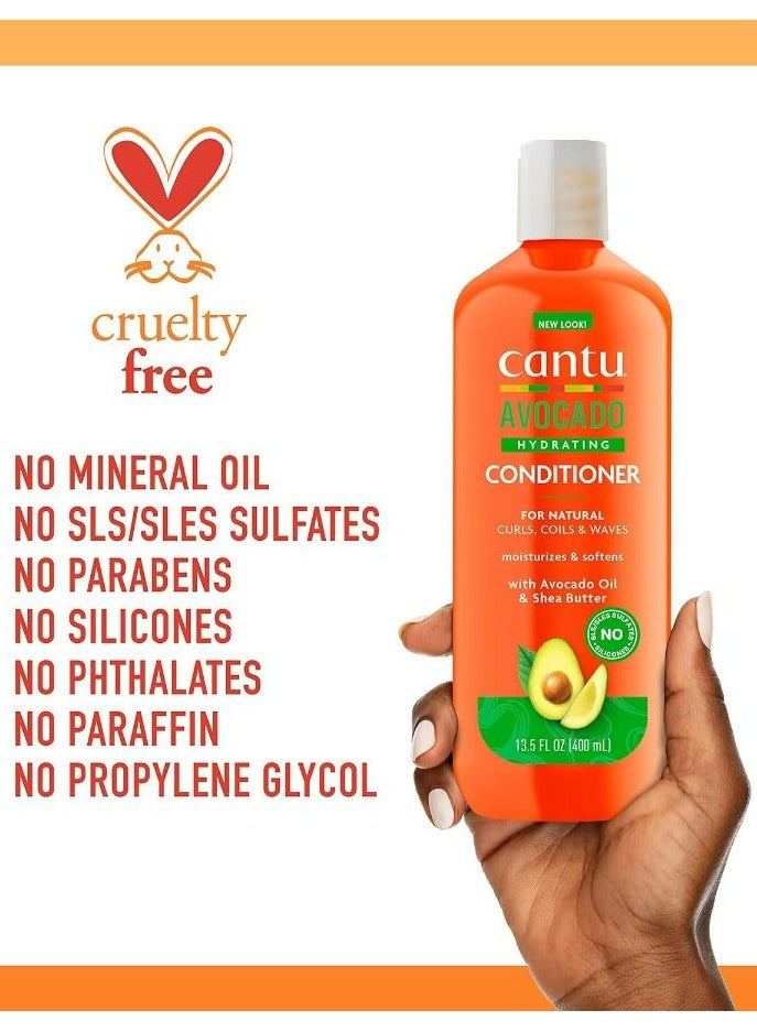 Cantu Avocado Hydrating Cream Conditioner, Sulfate-Free 400 ML 400ml - Image 4