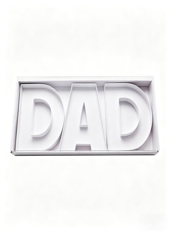 WENPACK Empty Sweet Gift Box DAD Cardboard Letter Shaped Fillable Chocolate Strawberry Flower Packaging (DAD - Image 2