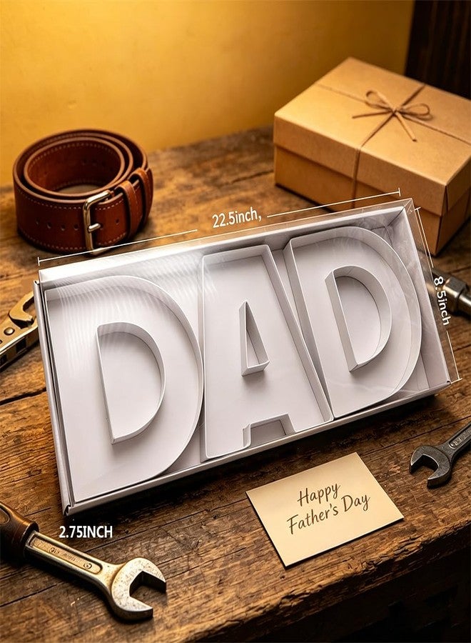 WENPACK Empty Sweet Gift Box DAD Cardboard Letter Shaped Fillable Chocolate Strawberry Flower Packaging (DAD - Image 3