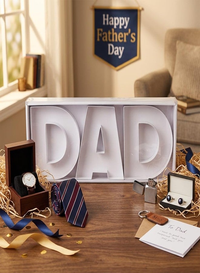 WENPACK Empty Sweet Gift Box DAD Cardboard Letter Shaped Fillable Chocolate Strawberry Flower Packaging (DAD - Image 5