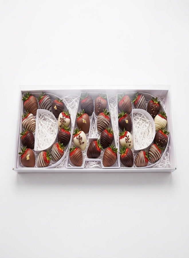 WENPACK Empty Sweet Gift Box DAD Cardboard Letter Shaped Fillable Chocolate Strawberry Flower Packaging (DAD - Image 1