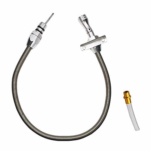 JahyShow Transmission Dipstick Stainless Braided Hose TH350 TH-400 700R4 Tranny SBC BBC Trans for Chevy GM - Image 2