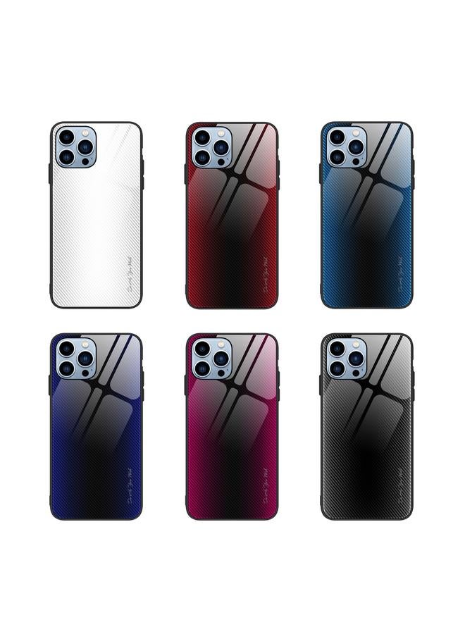 S-TOP Case For iPhone 15 Pro Max Texture Gradient Glass TPU Phone Case - Image 2