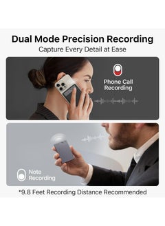 PLAUD PLAUD Note Al Voice Recorder (Black) - Advanced Audio Recording Device With Magnetic Case - Real-time transcriptions for 112 languages - Powered by GPT-4o  - Image 4
