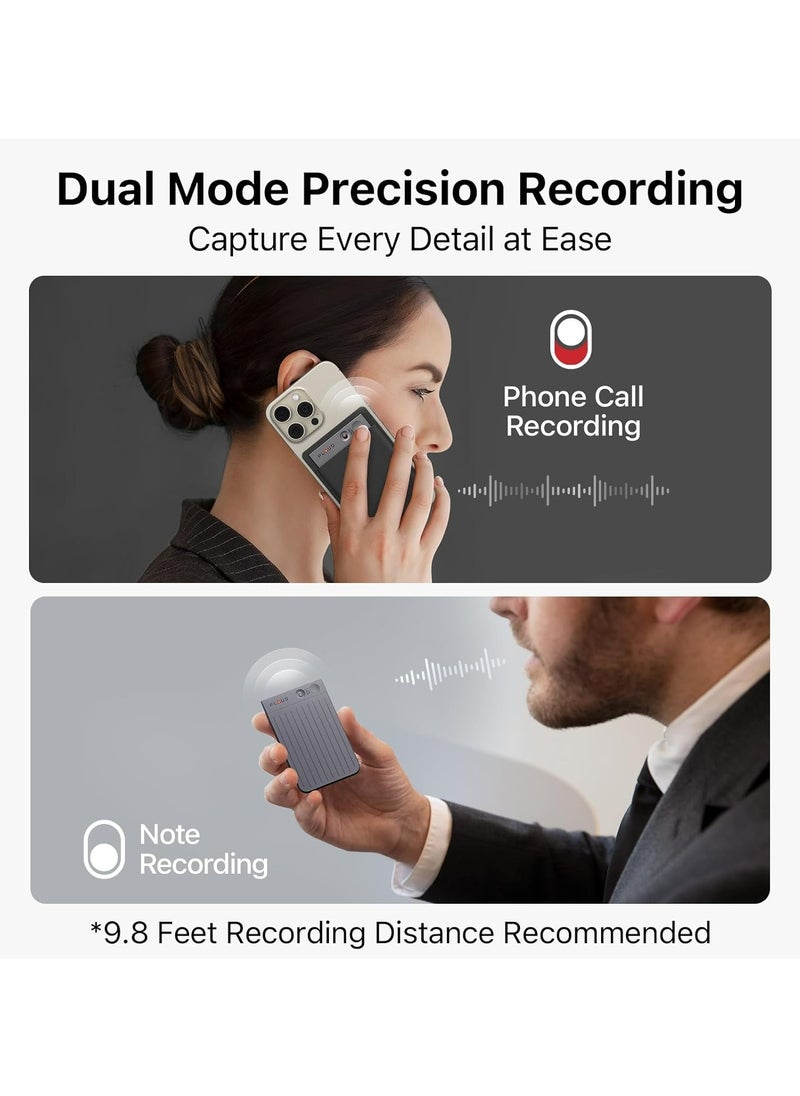 PLAUD - PLAUD Note Al Voice Recorder (Black) - Advanced Audio Recording Device With Magnetic Case - Real-time transcriptions for 112 languages - Powered by GPT-4o - Image 1