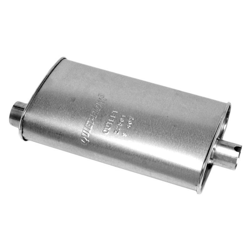 Walker QuietFlow SS 22501 Direct Fit Exhaust Muffler 225 Inlet ID 225 Outlet ID for Jeep Wrangler