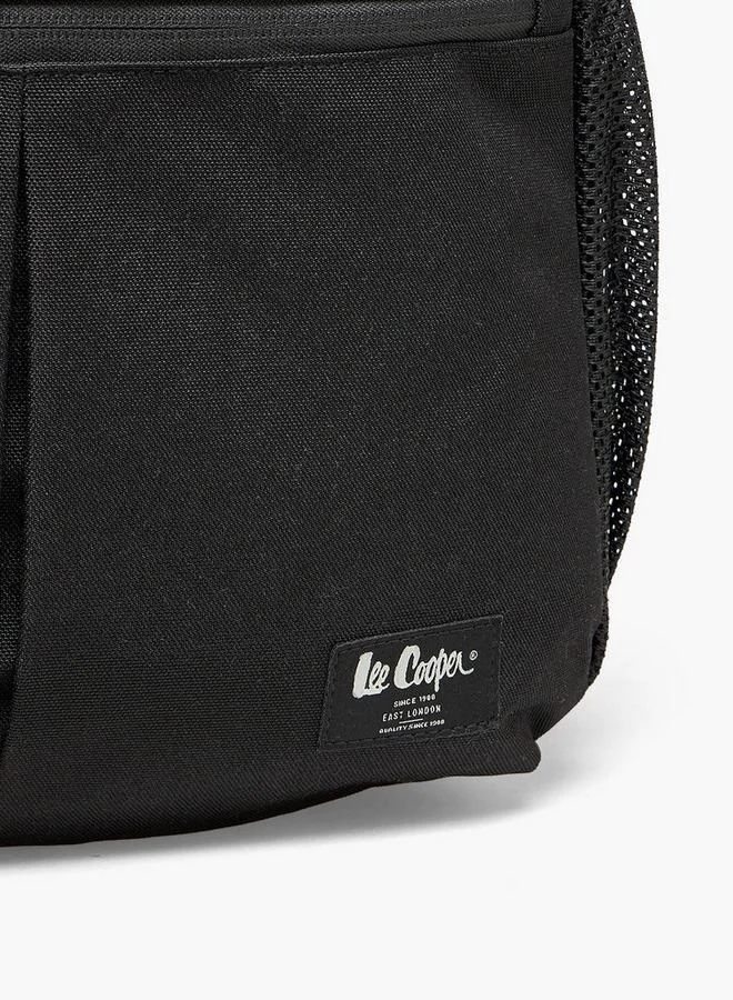 Lee Cooper BLACK Solid Backpack For Boys 13+ Years With Padded Shoulder Strap for Men | Best Price UAE