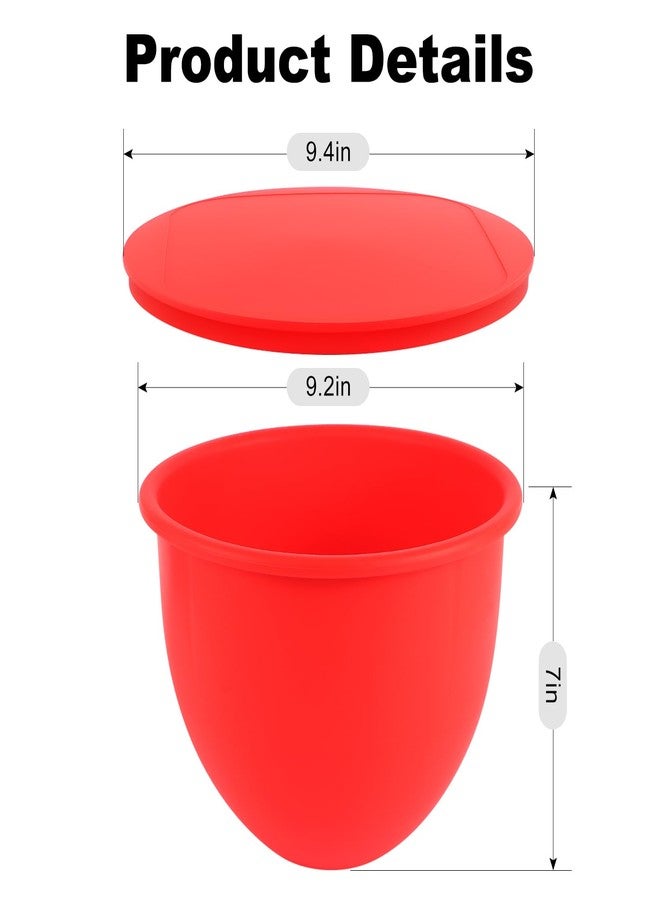 XINBOOGQ 5QT Silicone Mixing Bowls with Lids (3 pack) Compatible with 5QT KitchenAid Mixer, Shatterproof, leak-proof design, Non-slip base, Easy-to-clean food storage bowls, Food-grade silicone - Image 2
