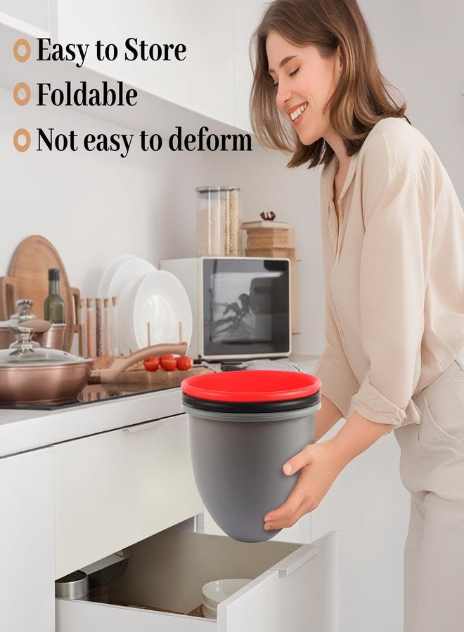 XINBOOGQ 5QT Silicone Mixing Bowls with Lids (3 pack) Compatible with 5QT KitchenAid Mixer, Shatterproof, leak-proof design, Non-slip base, Easy-to-clean food storage bowls, Food-grade silicone - Image 4