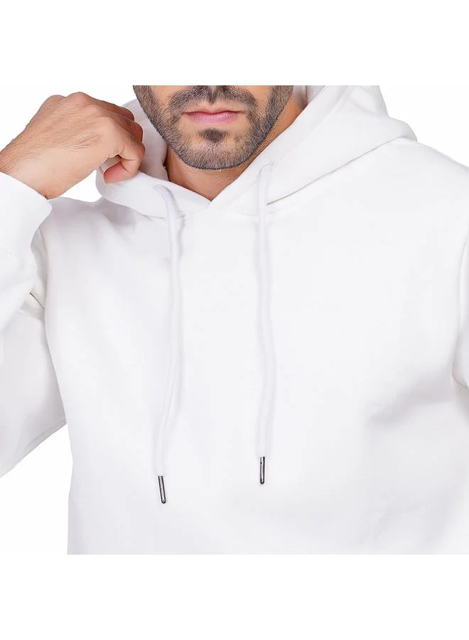 كوب سويت شيرت رجالي بغطاء رأس سادة بأكمام طويلة