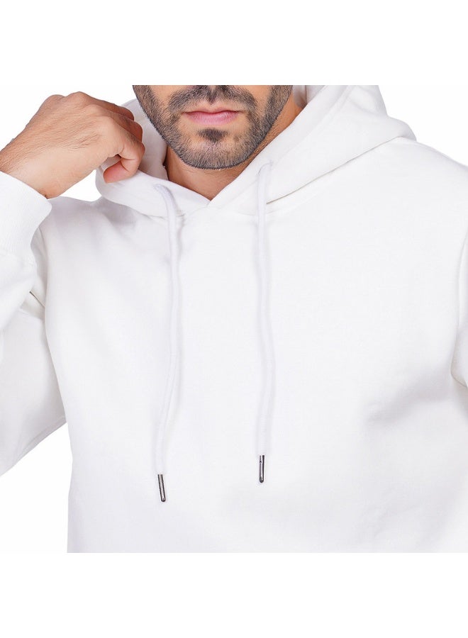 كوب سويت شيرت رجالي بغطاء رأس سادة بأكمام طويلة - Image 3