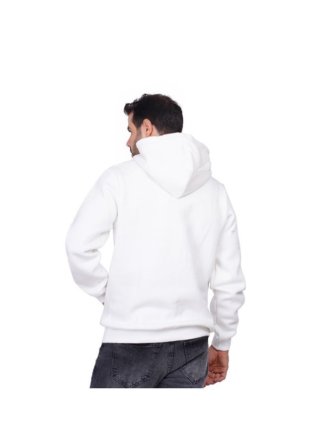 كوب سويت شيرت رجالي بغطاء رأس سادة بأكمام طويلة - Image 2