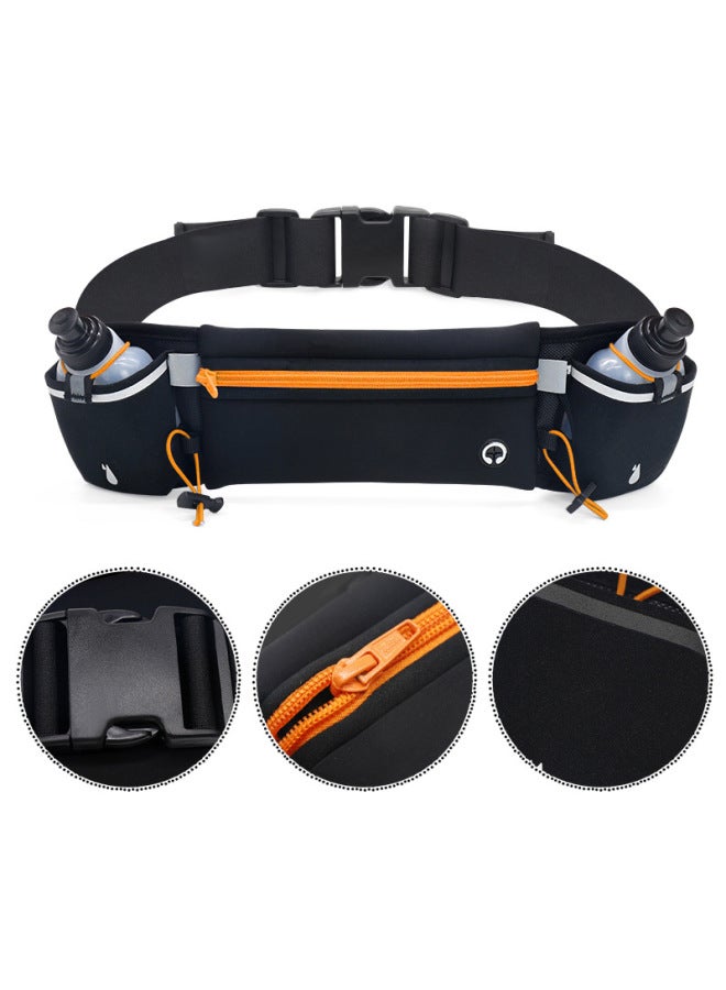 Hot-selling Outdoor Sports Waist Bag Fitness Multifunctional Water Bottle Bag Personal-fitting Running Marathon Mobile Phone Waist Bag-Color:Orange (without Kettle)-Capacity:Below 1 Litre - Image 2