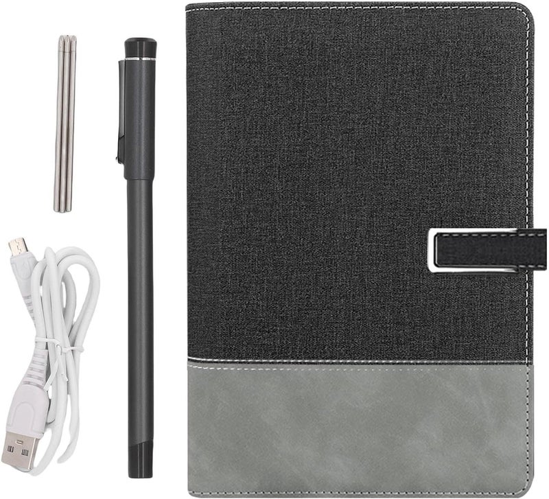 Yoidesu Digital Notebook with Smart Pen, Real Time Sync Smart Writing Set with OCR Recognition, Bluetooth 5.0 Digital Pen and Writing Board Set, Compatible with Smartphone (Black Grey Patchwork) - Image 5