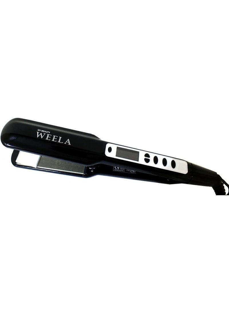 WEELA WH‑195 Titanium Ionic Professional Hair Straightener – Black - Image 1