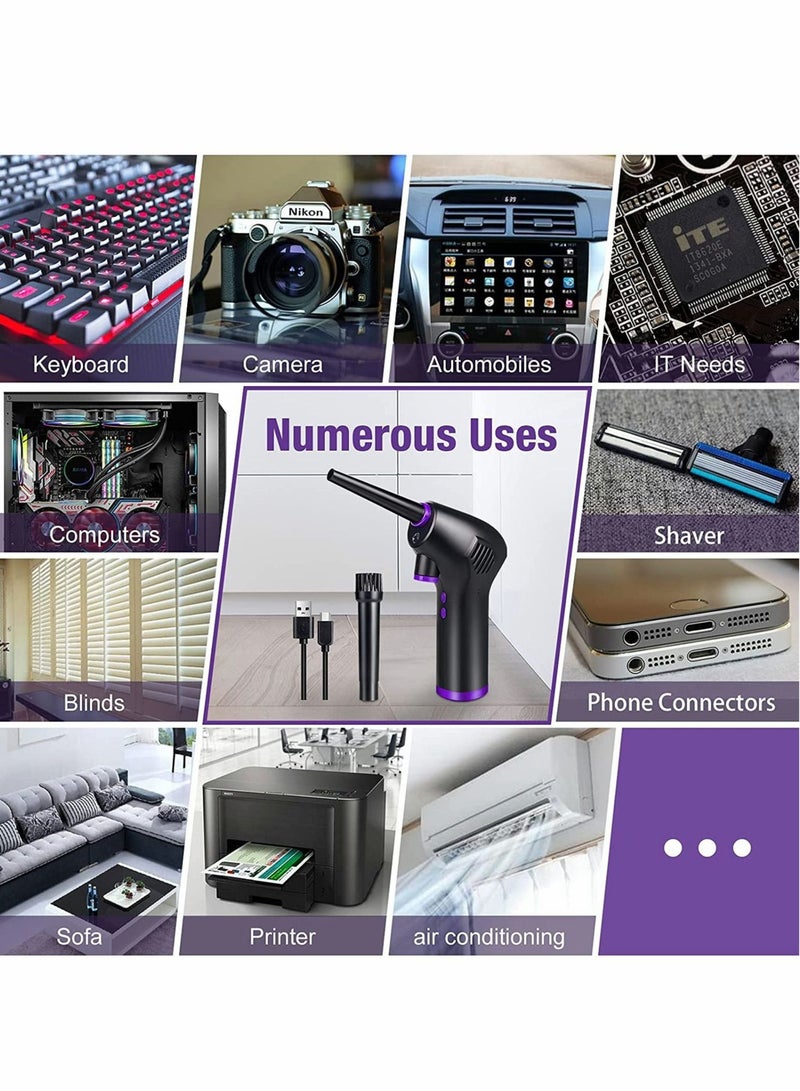 كاست ويف منفضة هواء لاسلكية، منظف لوحة المفاتيح لأجهزة الكمبيوتر واللاب توب ووحدات التحكم والإلكترونيات وتنظيف المنزل، بديل صديق للبيئة لمنفضة الهواء بالرش، لتنظيف لوحة مفاتيح الكمبيوتر والأريكة - Image 2
