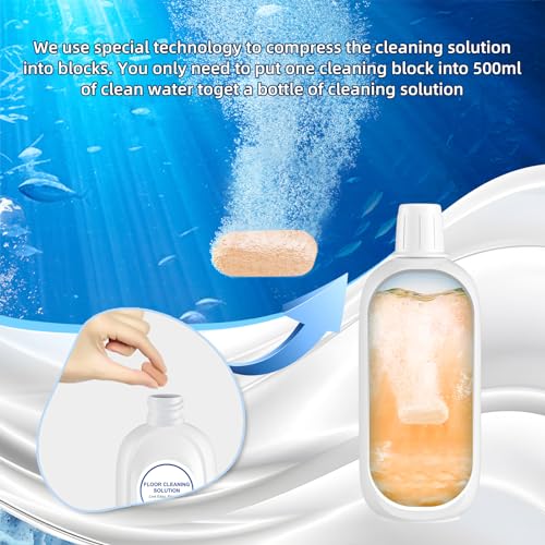 Nukisa 5 Bottles Compatible with Tineco Cleaning Solution Pet 500ml Per Bottle Orange Scents Floor Cleaner Compatible with All Robot Vacuums with Mopping and Cordless Wet/Dry Vacuum (Orange Scents) - Image 2