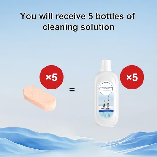 Nukisa 5 Bottles Compatible with Tineco Cleaning Solution Pet 500ml Per Bottle Orange Scents Floor Cleaner Compatible with All Robot Vacuums with Mopping and Cordless Wet/Dry Vacuum (Orange Scents) - Image 3