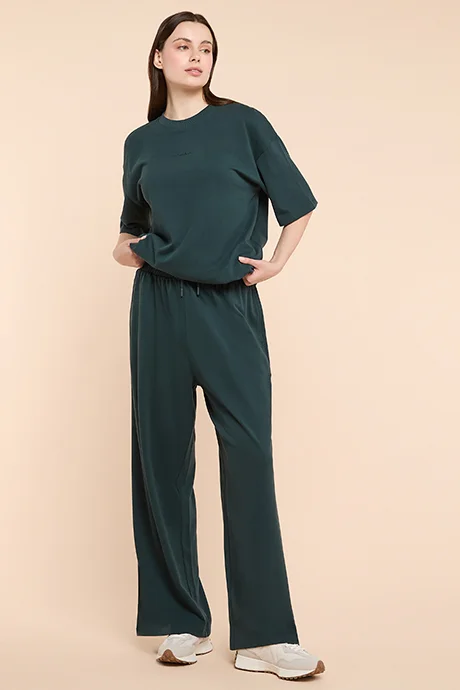 R&B Solid Sweatpants with Drawstring Waist