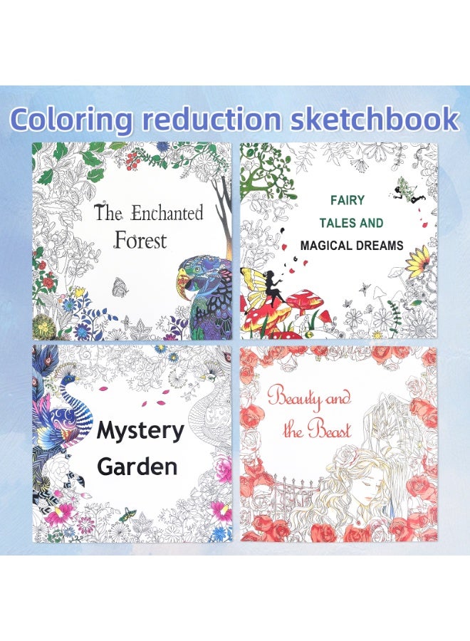 The stress relief coloring book, which can be filled with different patterns, is a coloring book for adults to relax, relieve stress and relieve anxiety. - Image 1