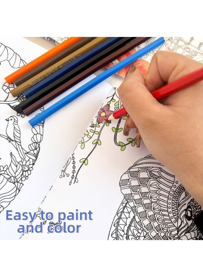 The stress relief coloring book, which can be filled with different patterns, is a coloring book for adults to relax, relieve stress and relieve anxiety. - Image 1