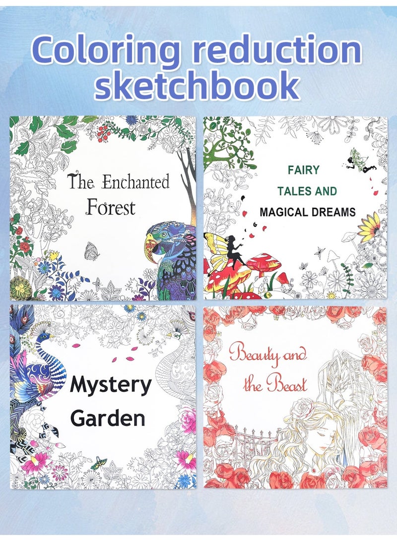 The stress relief coloring book, which can be filled with different patterns, is a coloring book for adults to relax, relieve stress and relieve anxiety. - Image 3