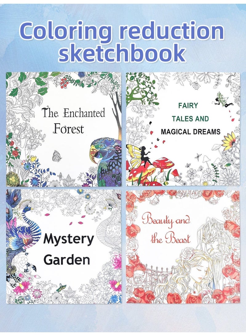 The stress relief coloring book, which can be filled with different patterns, is a coloring book for adults to relax, relieve stress and relieve anxiety. - Image 5