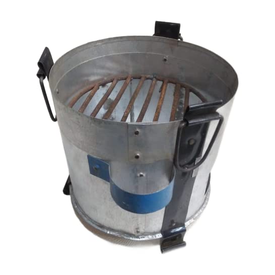 أك كريشنز سيغدي حديد تقليدي ثقيل مع مقابض حديدية، فرن طهي مثالي للشواء، رماد للطهي في المنزل والمطبخ، الحجم 20x20 سم - Image 2