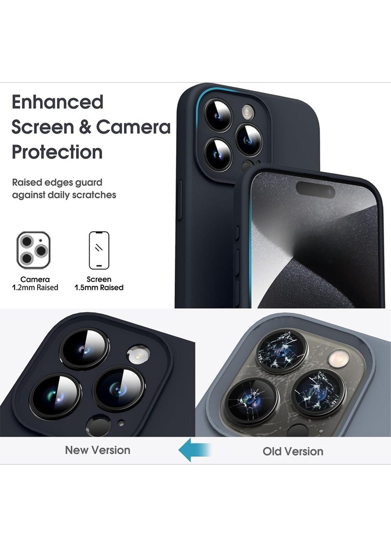 WRISTWISE Case Cover for iPhone 15 Pro - [Camera All-Round Protection] [Soft Microfiber Lining Anti-Scratch] Shockproof Phone Case Cover, Black - Image 2