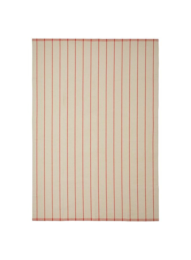 erorex Rug, flatwoven, off-white/red, 170x240 cm - Image 1