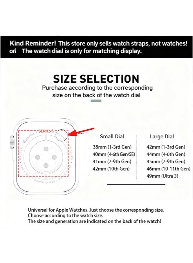 HL-Tech Magnetic attraction Soft Nylon Elastic Braided Strap, Smart Watch Watchband for Apple Watch Ultra 2/3, Apple Watch Series 11/10/9/8/7/6/5/4/3/SE Multicolour, 42/44/45/46/49mm - Image 2