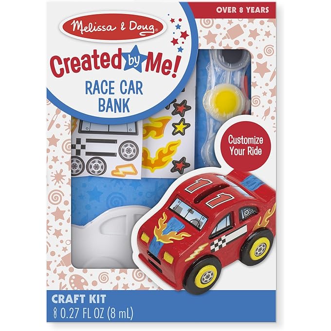 Race Car Bank Craft Kit