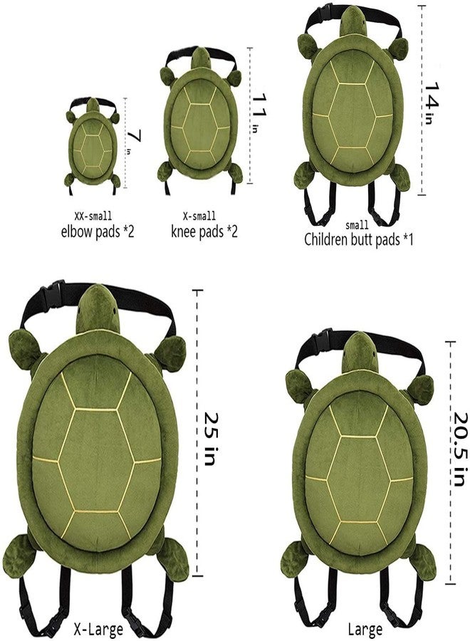 Elegeet Protective Gear for Skiing Skating Snowboarding Cute Turtle Tortoise Cushion Green - Image 2