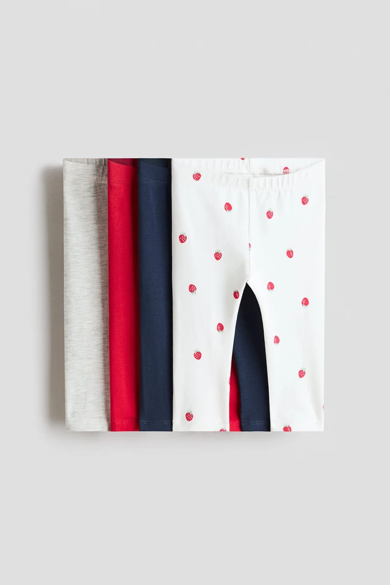 H&M 4-pack cotton jersey leggings