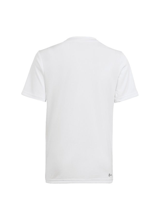 Adidas adidas U Tr-Es Logo T White Training T-Shirts 5-6Y  - Image 3