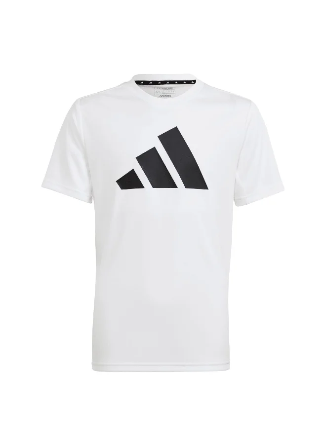 Adidas adidas U Tr-Es Logo T White Training T-Shirts 5-6Y