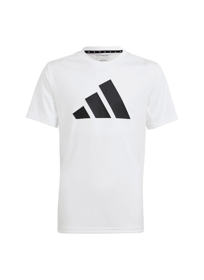 Adidas adidas U Tr-Es Logo T White Training T-Shirts 5-6Y  - Image 1