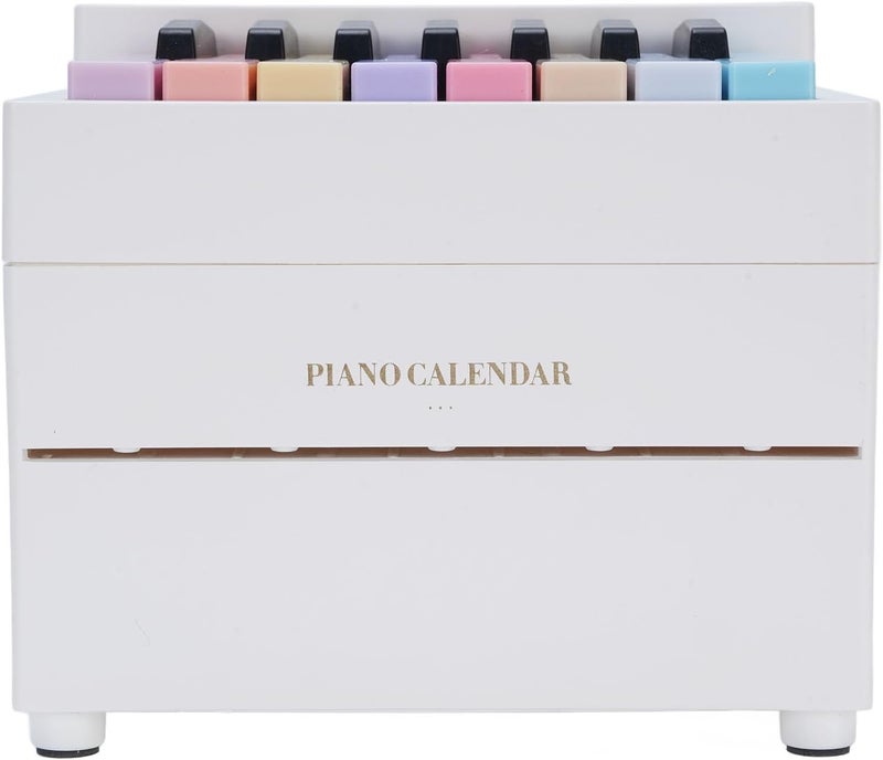 Vikye Playable Piano Calendar 2025 Wireless Bluetooth Calendar Gift with 27 Cards Ideal Birthday Present for Music Enthusiasts (White) - Image 5