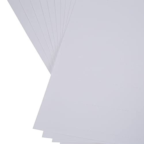 MasterVision ماستر فيجن عبوة من 10، بطاقات بيانات مغناطيسية بديلة، إدخالات مخصصة، 8.5" × 1" إدخالات مثقوبة على أوراق 8.5" × 11"، بيضاء، رائعة لتسمية الرفوف، خزائن الملفات ولوحات التخطيط - Image 4