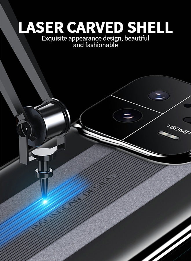 GROIC For Xiaomi 13 Pro 6.73 Inch Luxury Case PC Back Cover Compatible with Xiaomi 13 Pro Camera Protection Shockproof Phone Case,Shockproof Wireless Charging Phone Shell - Image 4