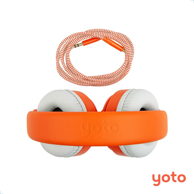 Yoto Wired Headphones – Kids Accessories, Lightweight Adjustable & Foldable Over-Ear Earphones with Travel Bag, Volume-Limiting for Safe Listening & Daisy Chain Feature for Audio Sharing - Image 3