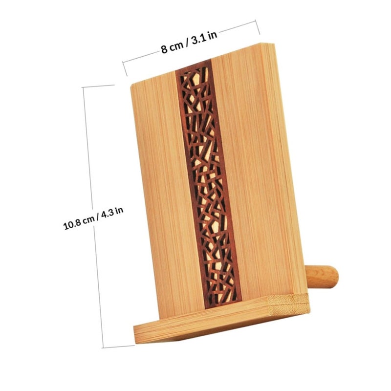 Wooden Phone Stand And Tablet Holder Universal Desktop Support For Office Home Use - Image 3