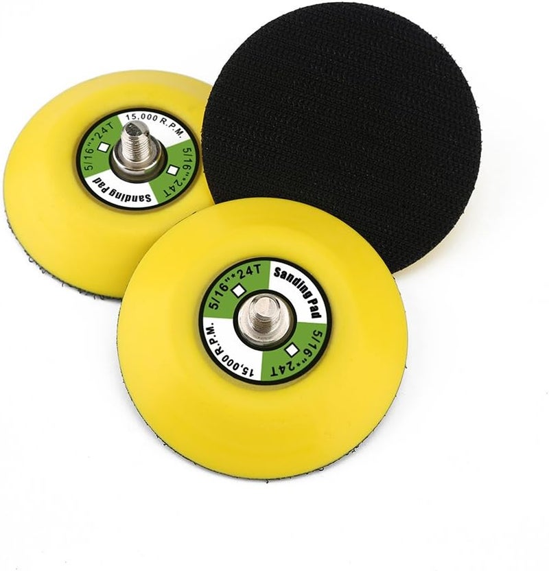 Ouya 3PCS 3" Hook and Loop Backing Pads 5/16"-24 Threads Polishing Buffing Plate for Dual Action Car Polisher - Image 2